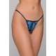 Micro G-string Ανοιχτό - Μπλε-μαύρο (006889-Μπλε-μαύρο)