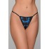 G-string Σατέν - Μπλε-μαύρο (006891-Μπλε-μαύρο)
