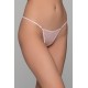 Micro G-string Σατέν Φλοράλ - Ροζ (006908-Ροζ)