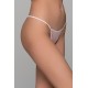 Micro G-string Σατέν Φλοράλ - Ροζ (006908-Ροζ)