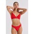 G-string Ιριδίζουσα Λύκρα - Κόκκινο (006918-Κόκκινο)