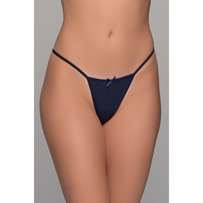 Micro G-string  Ύφασμα Ριπ - Μπλε (006919-Μπλε)