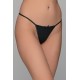 Micro G-string  Ύφασμα Ριπ - Μαύρο (006919-Μαύρο)