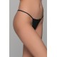 Micro G-string  Ύφασμα Ριπ - Μαύρο (006919-Μαύρο)