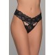 G-string Δαντέλα - Μαύρο (006936-Μαύρο)