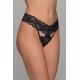 G-string Δαντέλα - Μαύρο (006936-Μαύρο)