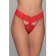 G-string Δαντέλα - Κόκκινο (006936-Κόκκινο)