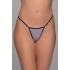 Micro G-string Σατέν Ζακάρ- Ασημί (006942-Ασημί)