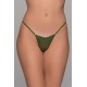 Σλιπ Micro G-String Σατέν Ζακάρ – Λαδί (006861-Λαδί)
