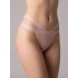 G-string Γυαλιστερή Λύκρα με Φαρδιά Λάστιχα - Μπεζ (006965-Μπεζ)
