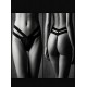 G-string Γυαλιστερή Λύκρα με Φαρδιά Λάστιχα - Μαύρο (006965-Μαύρο)