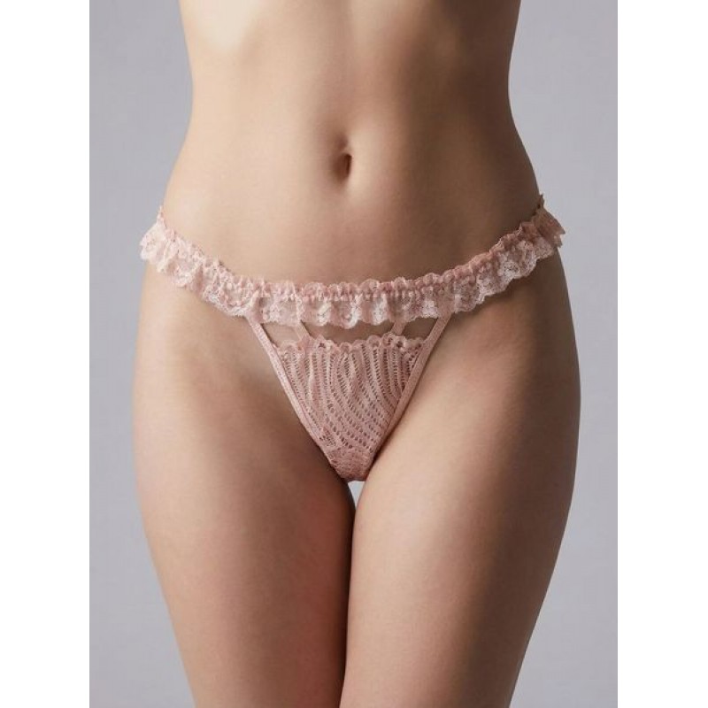 Δαντελένιο Τ-string - Ροζ (006968-Ροζ) Δαντελένιο Τ-string - Ροζ (006968-Ροζ)