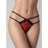 Σατέν G-string - Φίδι (006995-Κόκκινο-μαύρο)
