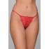 Tanga String Δαντέλα με Χρυσοκλωστή - Κόκκινο (007678-Κόκκινο)
