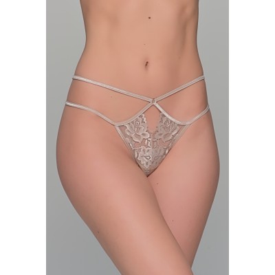 Δαντελένιο String Tanga - Άμμος (007690-Άμμος)