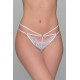 Νυφικό Δαντελένιο String Tanga με Κρίκους - Λευκό (007691-Λευκό)