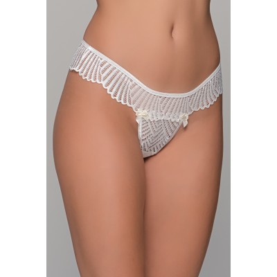 Νυφικό Δαντελένιο String – Ιβουάρ (007701-Ιβουάρ)