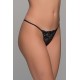 Tanga String Δαντέλα - Μαύρο (007713-Μαύρο)