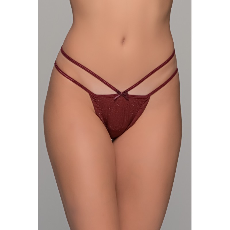 Tanga String Λύκρα - Μπορντό (007719-Μπορντό) Tanga String Λύκρα - Μπορντό (007719-Μπορντό)