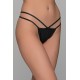 Tanga String Λύκρα - Μαύρο (007719-Μαύρο)