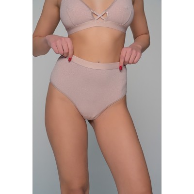 Ψηλόμεσο String Λύκρα - Μπεζ (007720-Μπεζ)