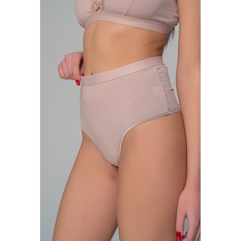 Ψηλόμεσο String Λύκρα - Μπεζ (007720-Μπεζ) Ψηλόμεσο String Λύκρα - Μπεζ (007720-Μπεζ)