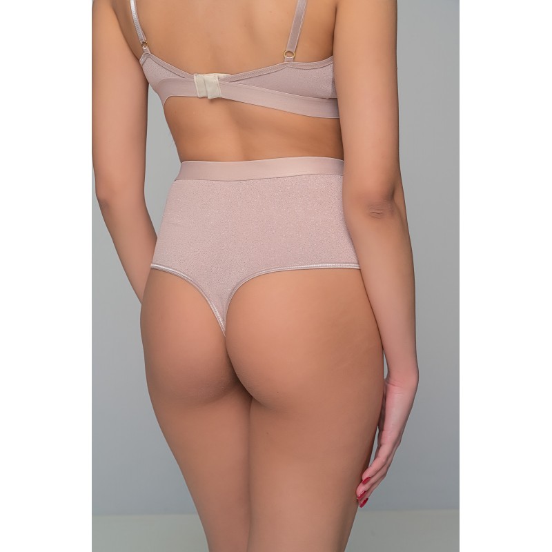 Ψηλόμεσο String Λύκρα - Μπεζ (007720-Μπεζ) Ψηλόμεσο String Λύκρα - Μπεζ (007720-Μπεζ)