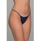 Tanga String  Ύφασμα Ριπ - Μπλε (007722-Μπλε)