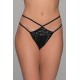 Tanga String Βελούδο - Μαύρο (007727-Μαύρο)