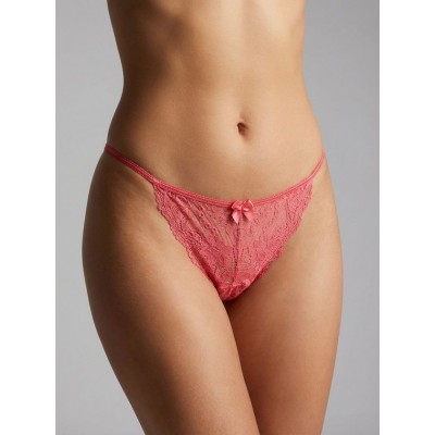 Ψηλόμεσο Tanga String Δαντέλα – Καρπουζί (007740-Καρπουζί)