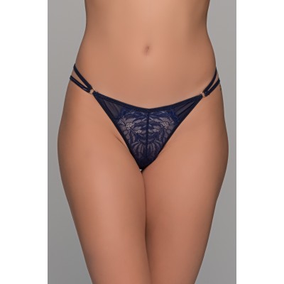 Δαντελένιο String Tanga - Μπλε (007742-Μπλε)
