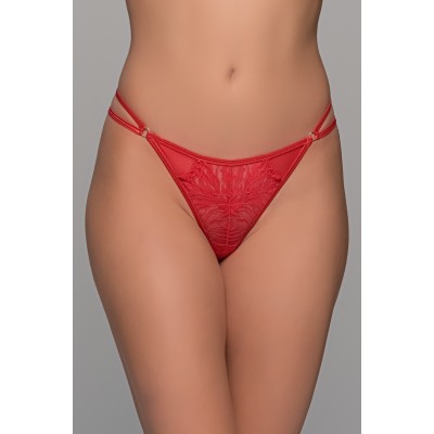 Δαντελένιο String Tanga - Κόκκινο (007742-Κόκκινο)