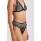 Ψηλόμεσο String Δαντέλα και Τούλι - Μαύρο (007747-Μαύρο) Ψηλόμεσο String Δαντέλα και Τούλι - Μαύρο (007747-Μαύρο)