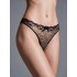 Ψηλόμεσο Δαντελένιο String – Ασημί (007755-Ασημί)