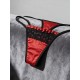 Σατέν Tanga String με Δαντέλα - Κόκκινο-μαύρο (007770-Κόκκινο-μαύρο) Σατέν Tanga String με Δαντέλα - Κόκκινο-μαύρο (007770-Κόκκινο-μαύρο)