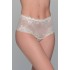 Ψηλόμεσο Δαντελένιο Bikini - Λευκό (008341-Λευκό)