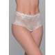 Ψηλόμεσο Δαντελένιο Bikini - Λευκό (008341-Λευκό) Ψηλόμεσο Δαντελένιο Bikini - Λευκό (008341-Λευκό)
