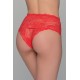 Ψηλόμεσο Δαντελένιο Bikini - Κόκκινο (008341-Κόκκινο) Ψηλόμεσο Δαντελένιο Bikini - Κόκκινο (008341-Κόκκινο)