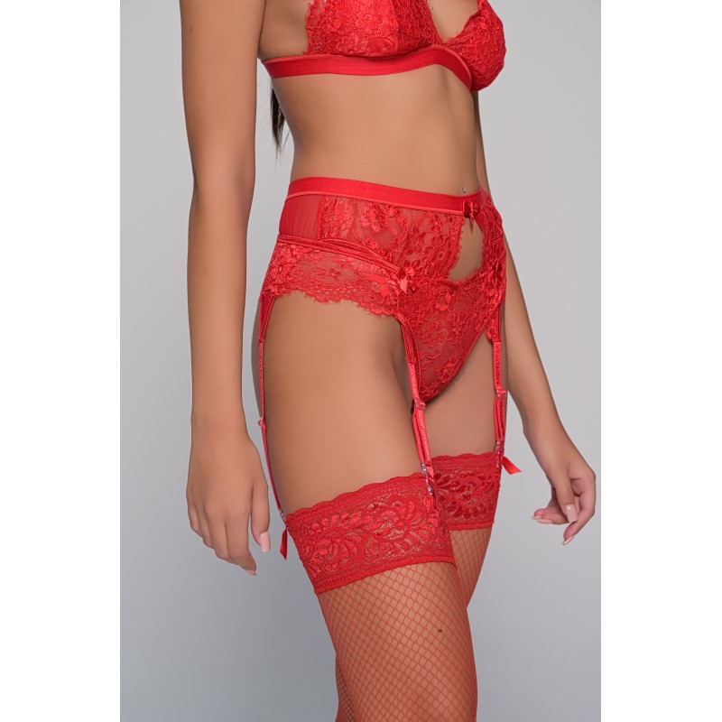 Δαντελένιο Brazilian Slip – Κόκκινο (008469-Κόκκινο)