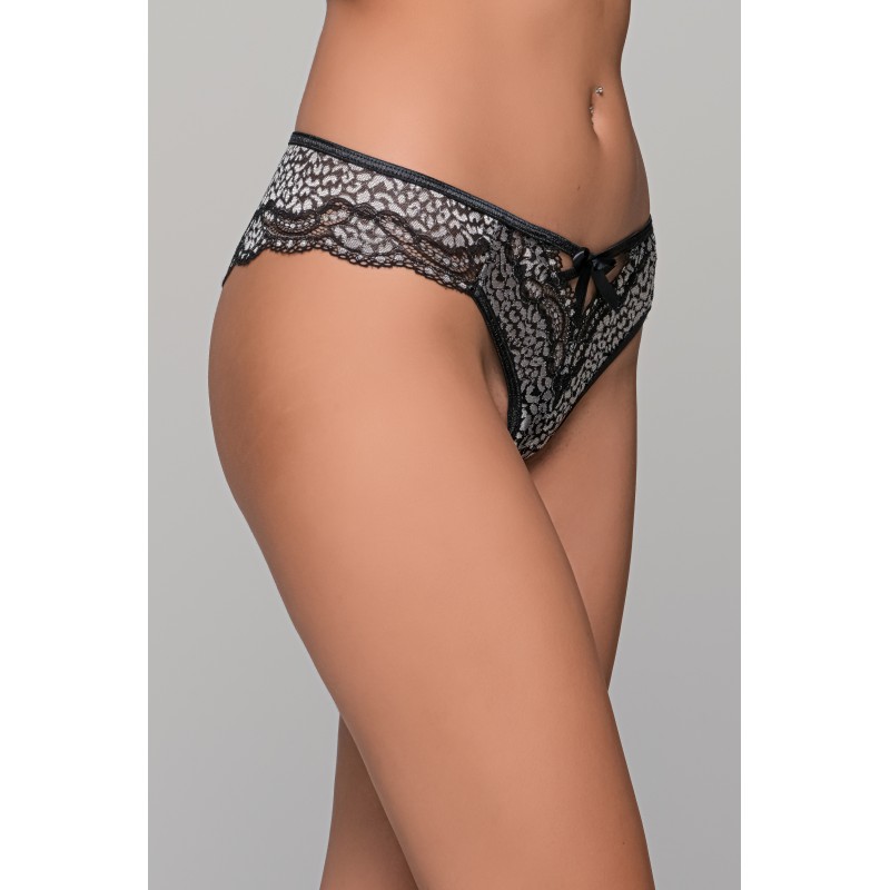 Δαντελένιο Brazilian Slip – Ασημί (008474-Ασημί)