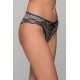 Δαντελένιο Brazilian Slip – Ασημί (008474-Ασημί)