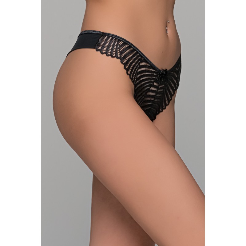 Brazilian Slip με Δαντέλα – Μαύρο (008484-Μαύρο)