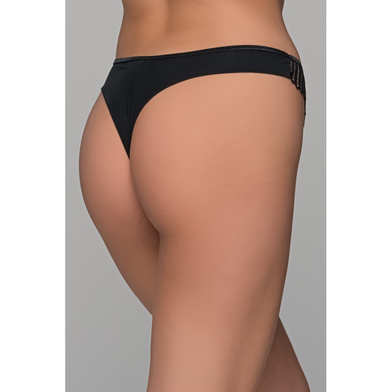 Brazilian Slip με Δαντέλα – Μαύρο (008484-Μαύρο)