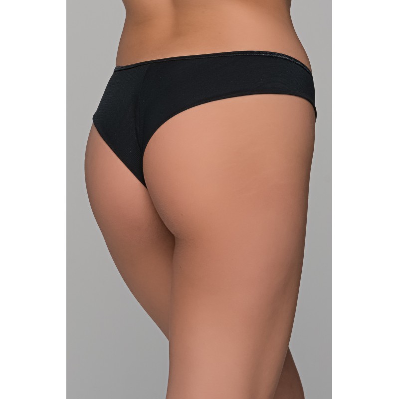 Brazilian Slip με Δαντέλα – Μαύρο (008485-Μαύρο)