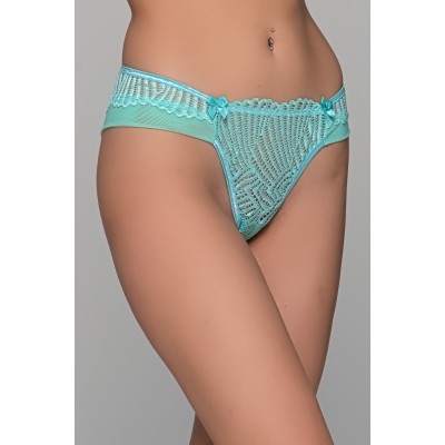 Brazilian Slip με Δαντέλα – Aqua (008486-Aqua)