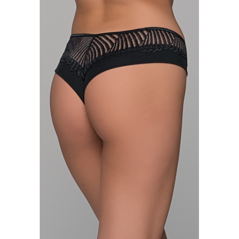 Brazilian Slip με Δαντέλα – Μαύρο (008486-Μαύρο)