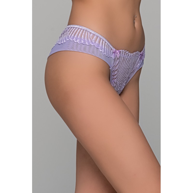 Brazilian Slip με Δαντέλα – Λιλά (008486-Λιλά)