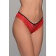 Brazilian Slip με Δαντέλα – Κόκκινο (008485-Κόκκινο)