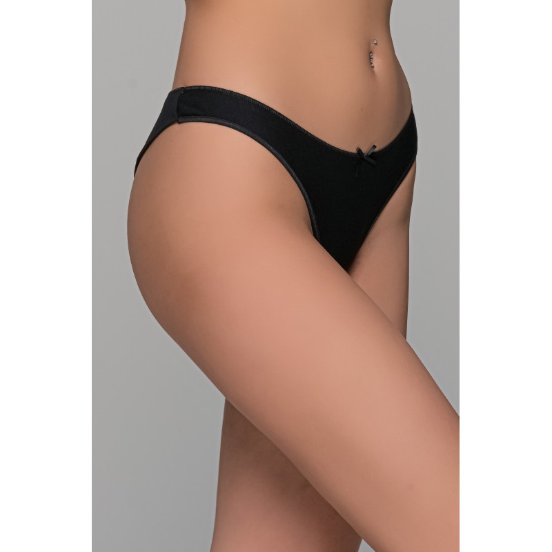 Χαμηλοκάβαλο Σλιπ Brazil  Bamboo - Μαύρο (008502-Μαύρο)