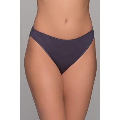 High Leg Σλιπ Bikini Bamboo - Ανθρακί (008505-Ανθρακί)